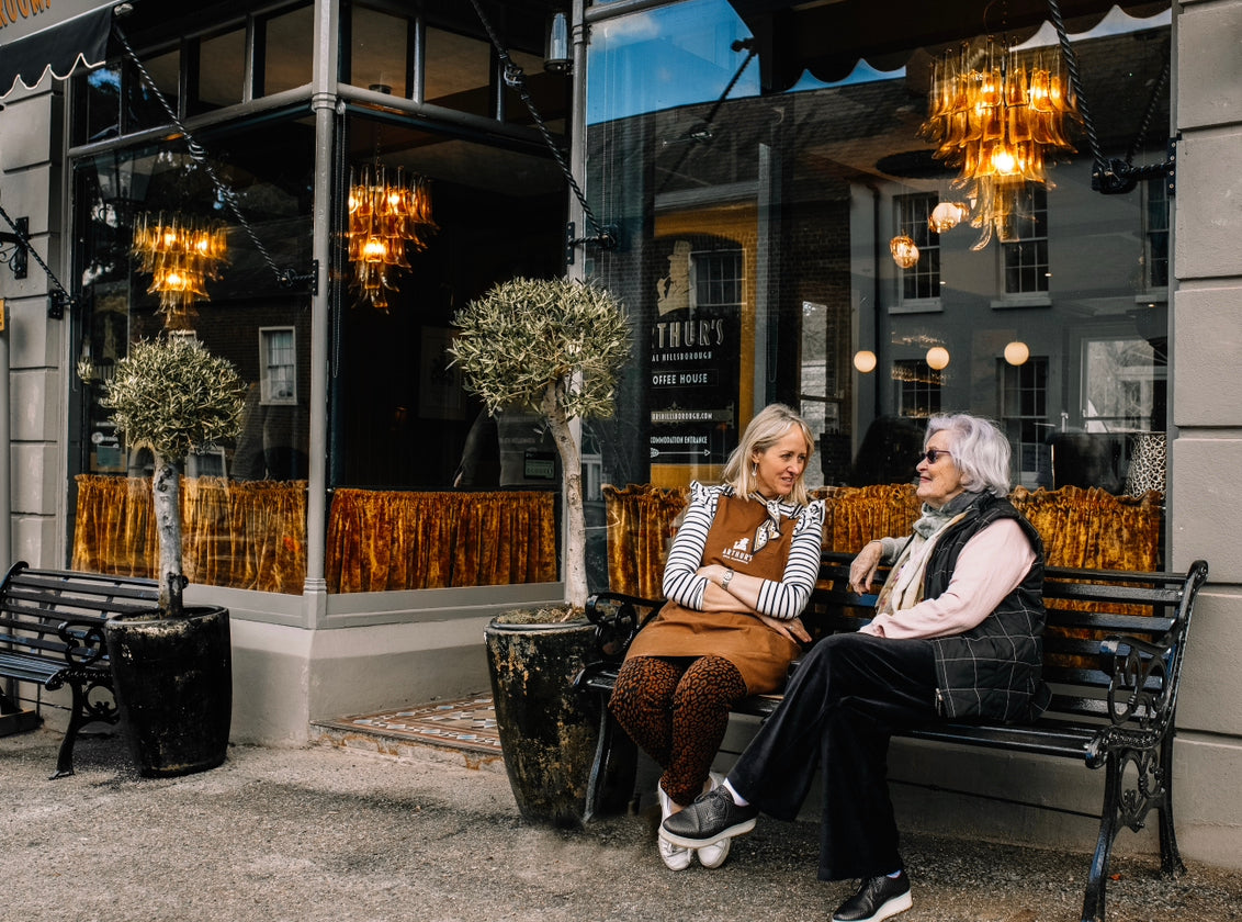 Arthur’s Home Interiors- Sustainability-Antique black Garden Seat