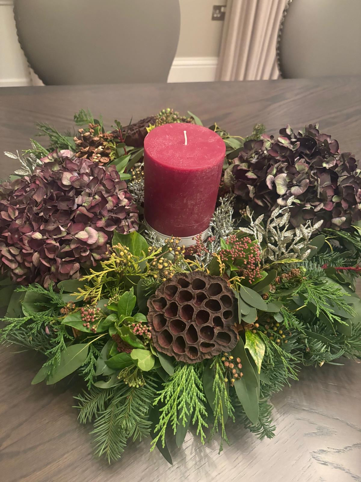 Festive Wreath making Class Thur Nov 20th