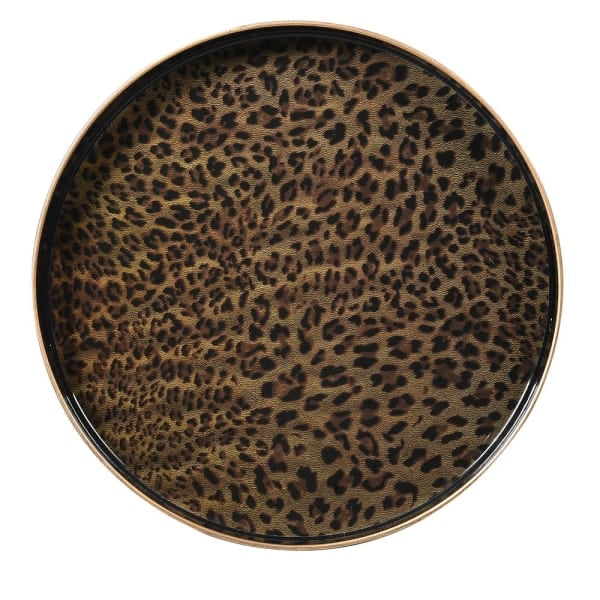 Arthur’s Home Interiors- Leopard Tray Round