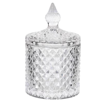 Arthur’s Home Interiors Small Cut Glass Lidded Jar
